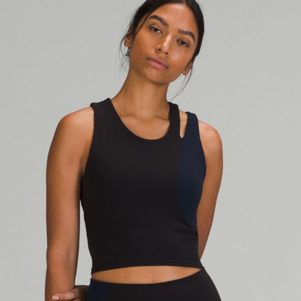 Lululemon Nulu Asymetrical Yoga Tank - Navy & Black